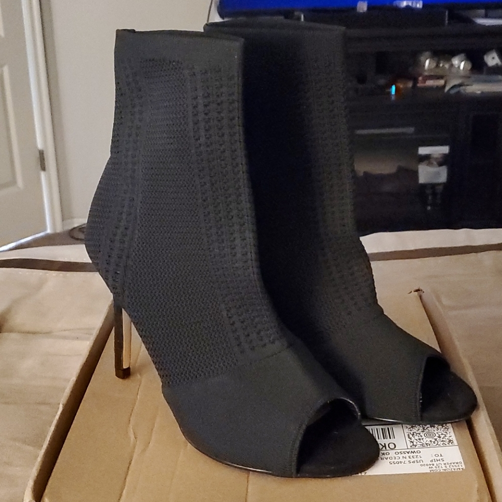 Nicole Miller open toe booties